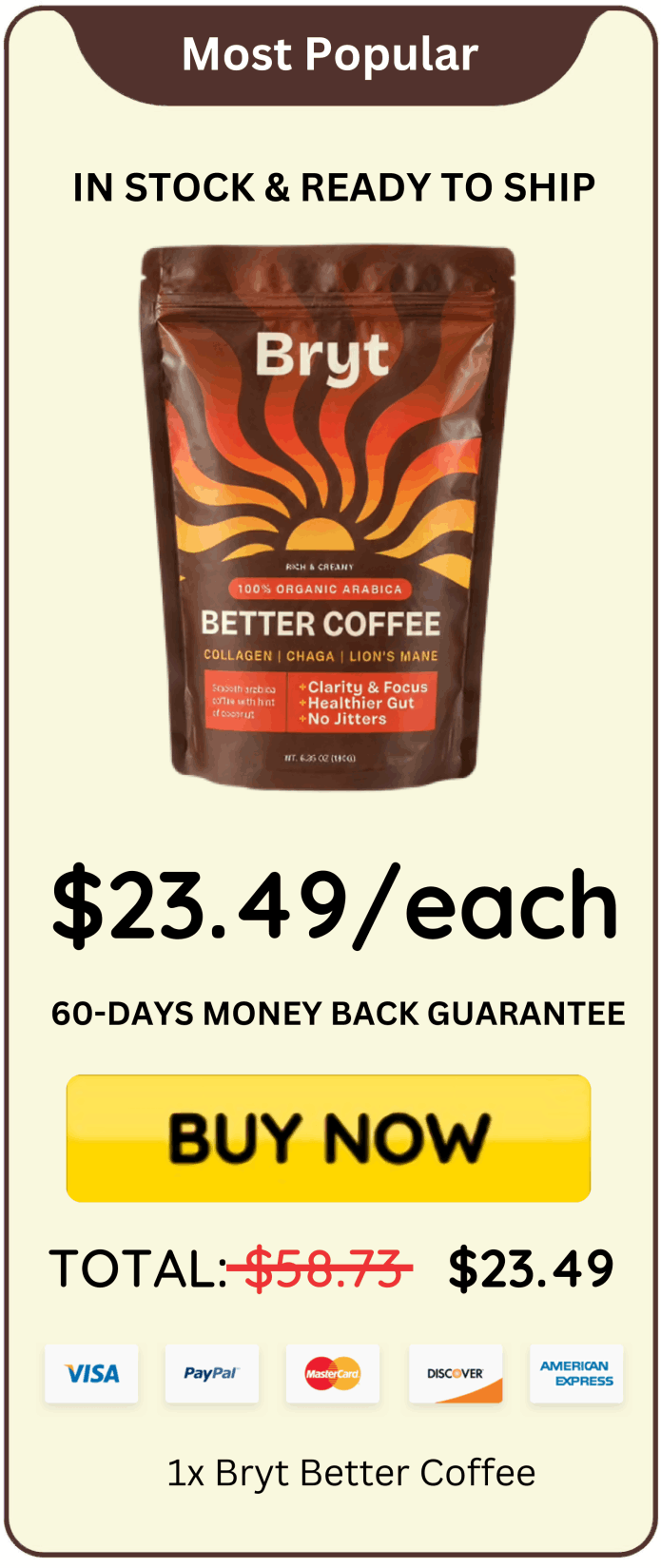 Bryt Better Coffee offer price